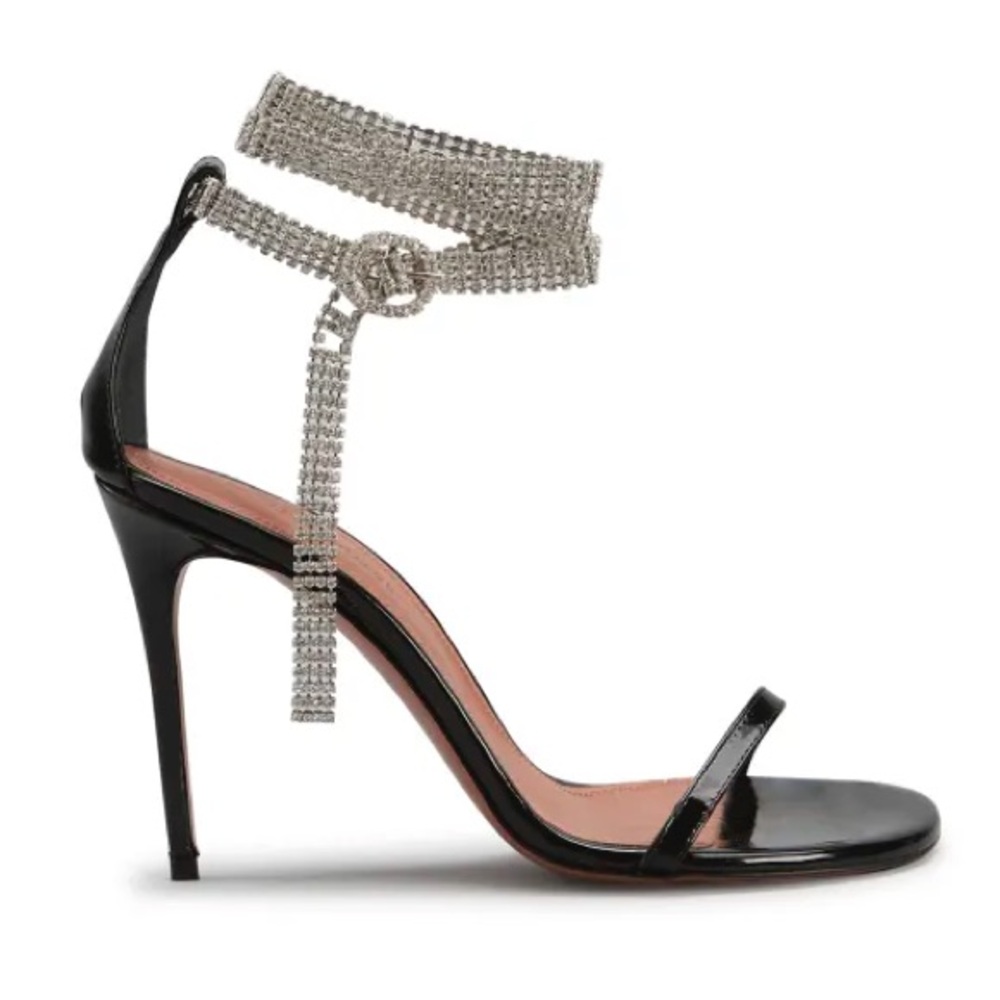 Amina Muaddi Giorgia Crystal wrapped sandals